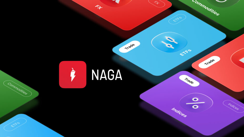 Naga logo on black background