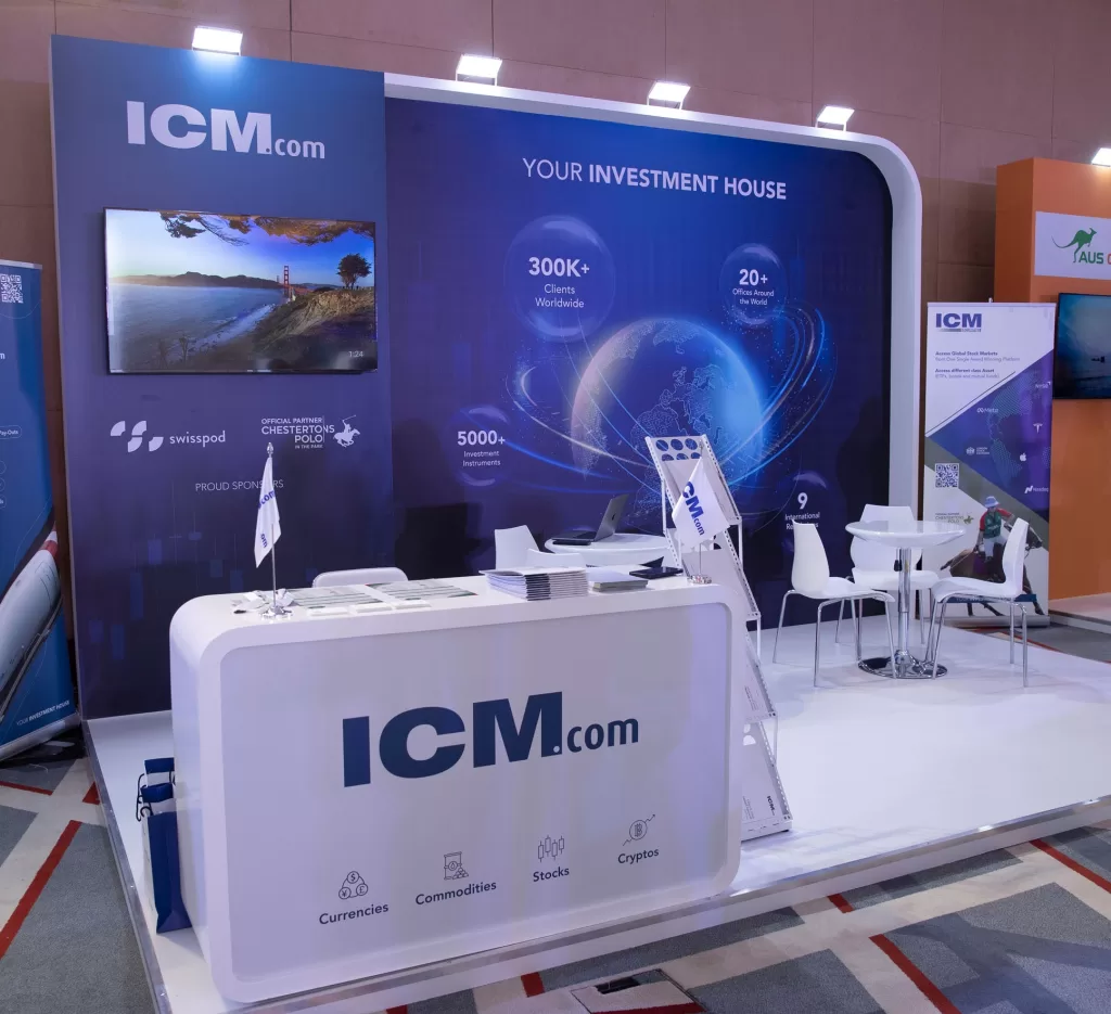 ICM Capital booth at event