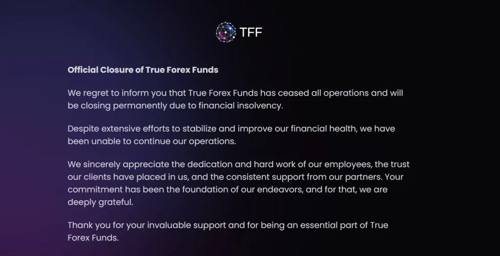 true forex funds homepage