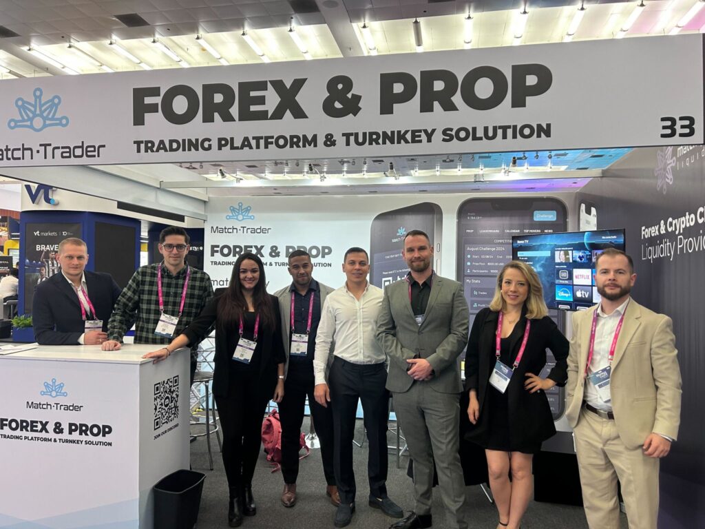 Match-Trader employees at event