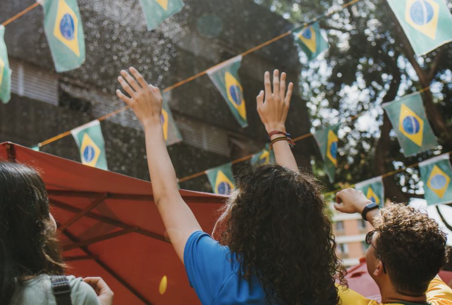 Brazilian flags