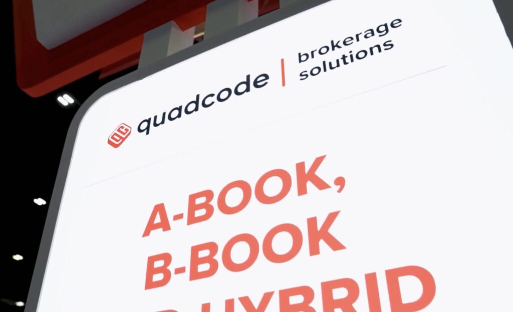 Quadcode b2b offering at trade show in Dubai