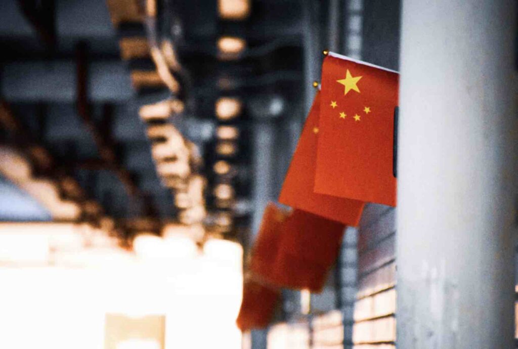 China flags